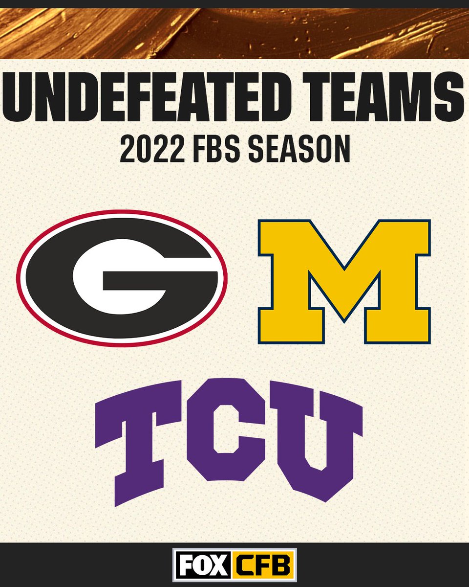 These three teams remain undefeated heading into Champ Week 🔥

RT if your team is still perfect! 🙌