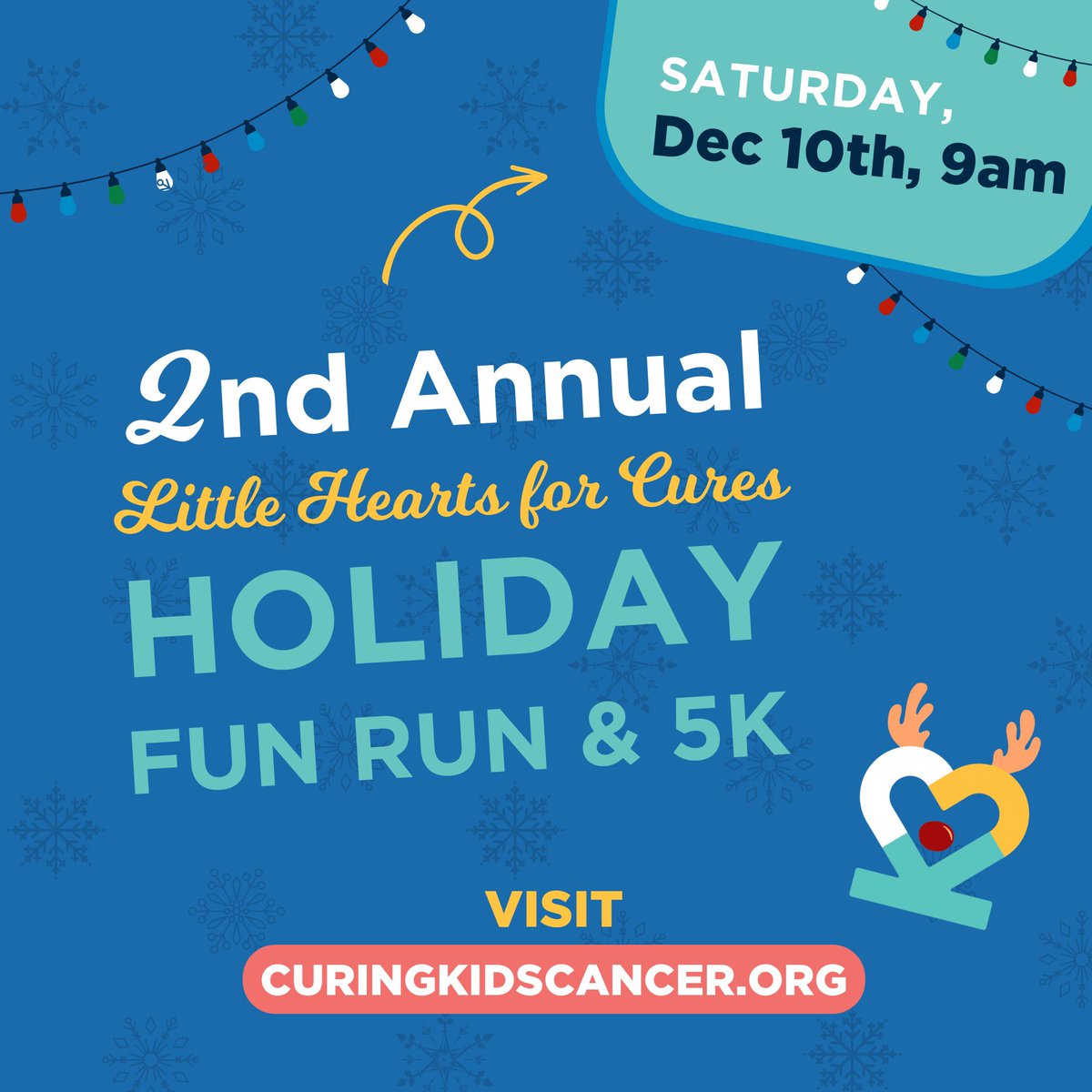 It’s almost time for the Little Hearts Fun Run & 5K! Join us on December 10th at Savannah Rapids Pavilion for a day of community and holiday fun. Tickets and sponsorships available at curingkidscancer.org/events/littler…
