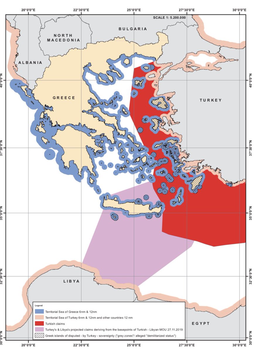 ictinus_x's tweet image. Since the early 1970’s Turkey has been systematically building a list of “Greek-Turkish disputes.” 

The goal of this policy against Greece has been the changing of the territorial status quo provided for in international treaties and international law.

Thread: 🧵1/14