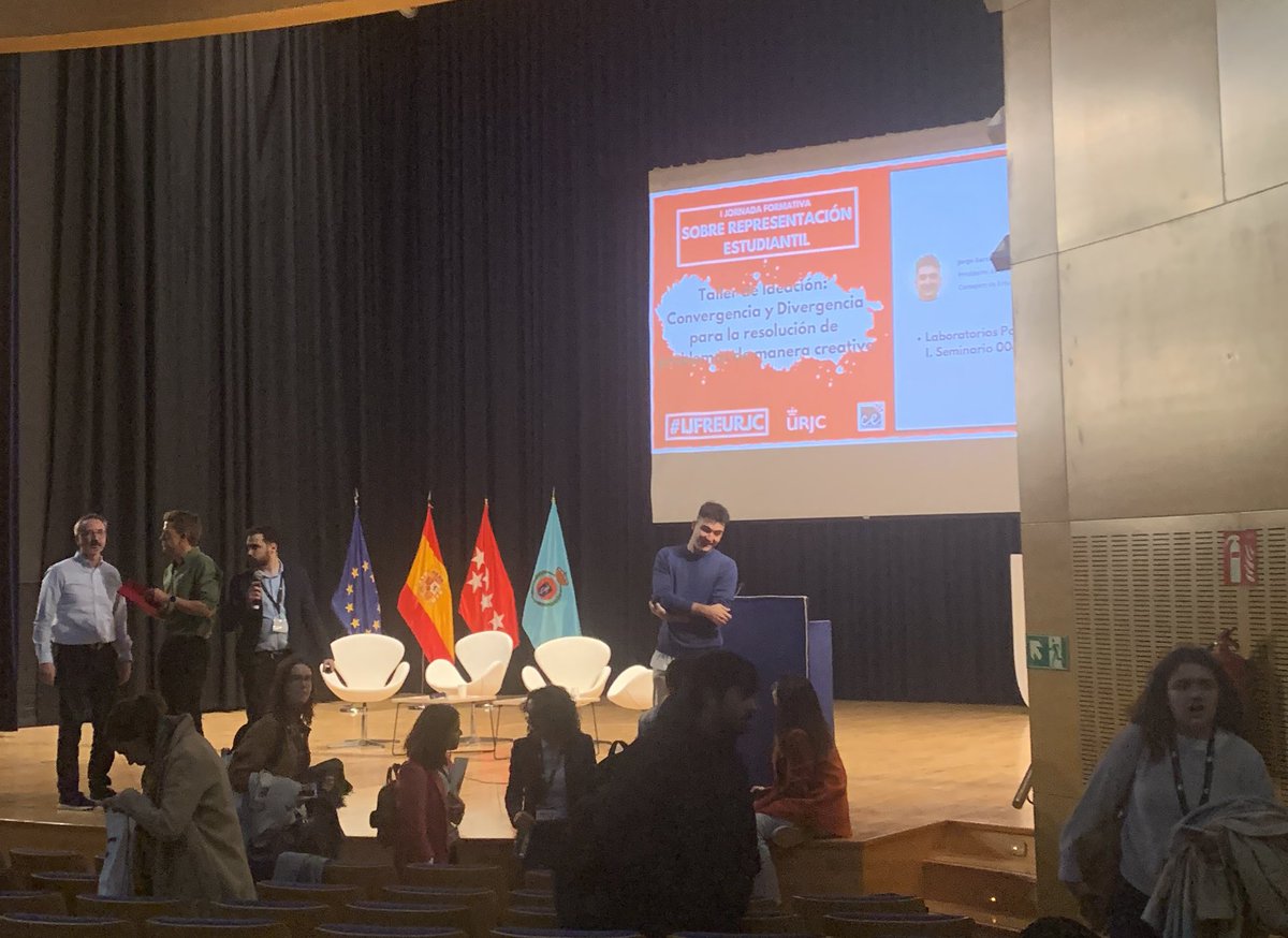 Jornadas super chulas sobre la representación estudiantil !!! #IJFREURJC <a href="/CE_URJC/">Consejo de Estudiantes URJC</a> <a href="/urjc/">URJC</a>