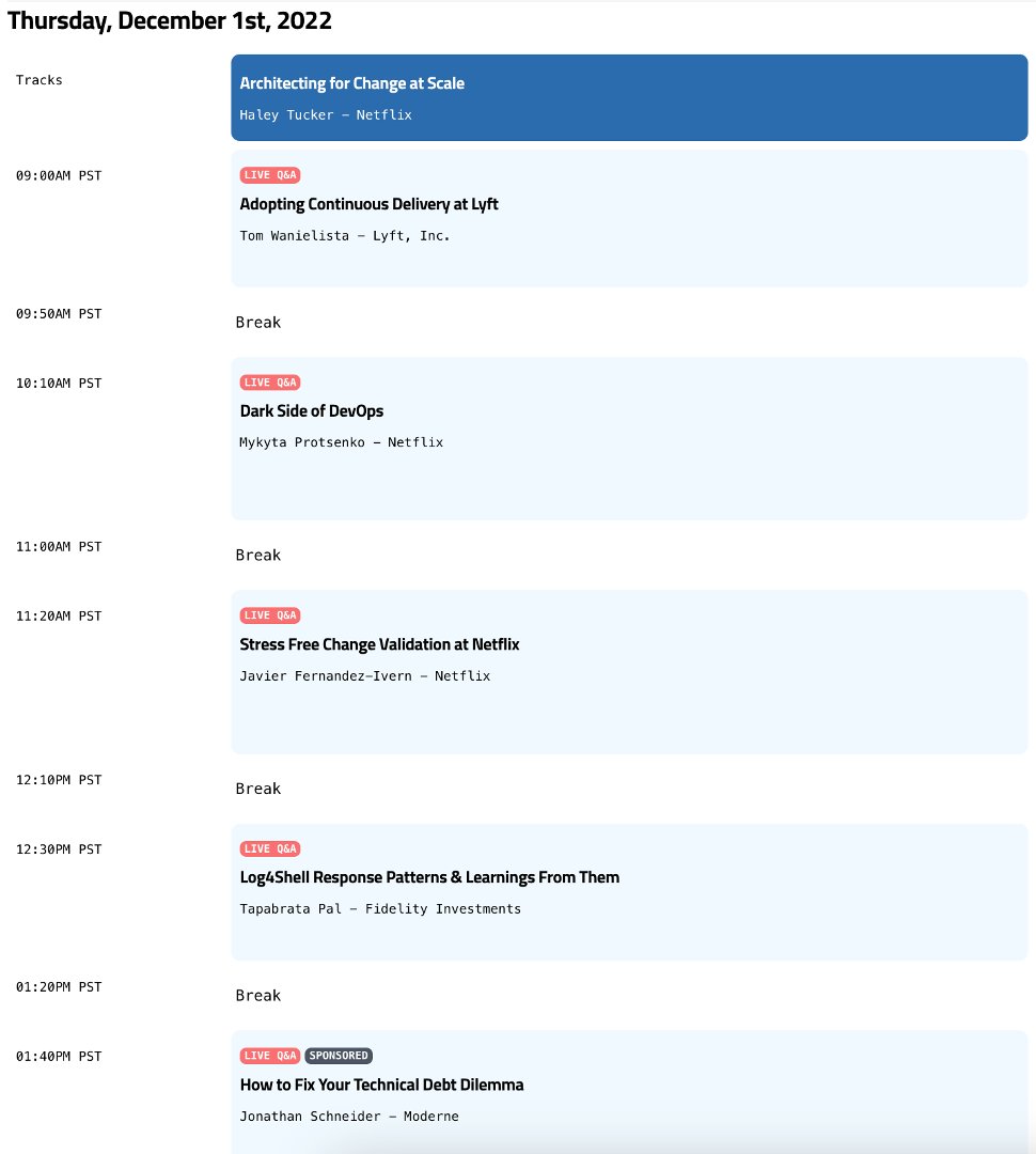 moderneinc's tweet image. QCon Plus is right around the corner. Find @jon_k_schneider among a great line-up of speakers in the ‘Architecting for Change at Scale’ track on Dec 1. Learn about continuous software modernization and @OpenRewrite.