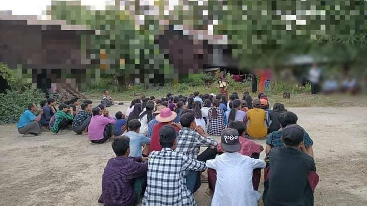 wine222021's tweet photo. Pro-democracy residents from Taze, rallied and, demonstrated a strike to stage an unrelenting protest against military dictatorship today.   #EndImpunity  #2022Nov28Coup  #WhatsHappeningInMyanmar https://t.co/47UGlkRNMJ