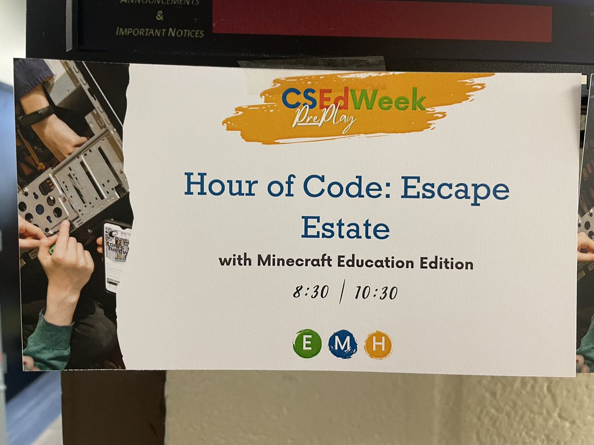 These educators are solving puzzles using computational thinking to unlock secrets, open trap doors, and reveal hidden clues with <a href="/cawhittaker1/">Carrie Whittaker</a> <a href="/theatkinshomeb/">Jeremy Atkins</a> <a href="/Minecraft_MNPS/">MNPS Minecraft Academy</a> <a href="/PlayCraftLearn/">Minecraft Education</a> #CSPrePlay