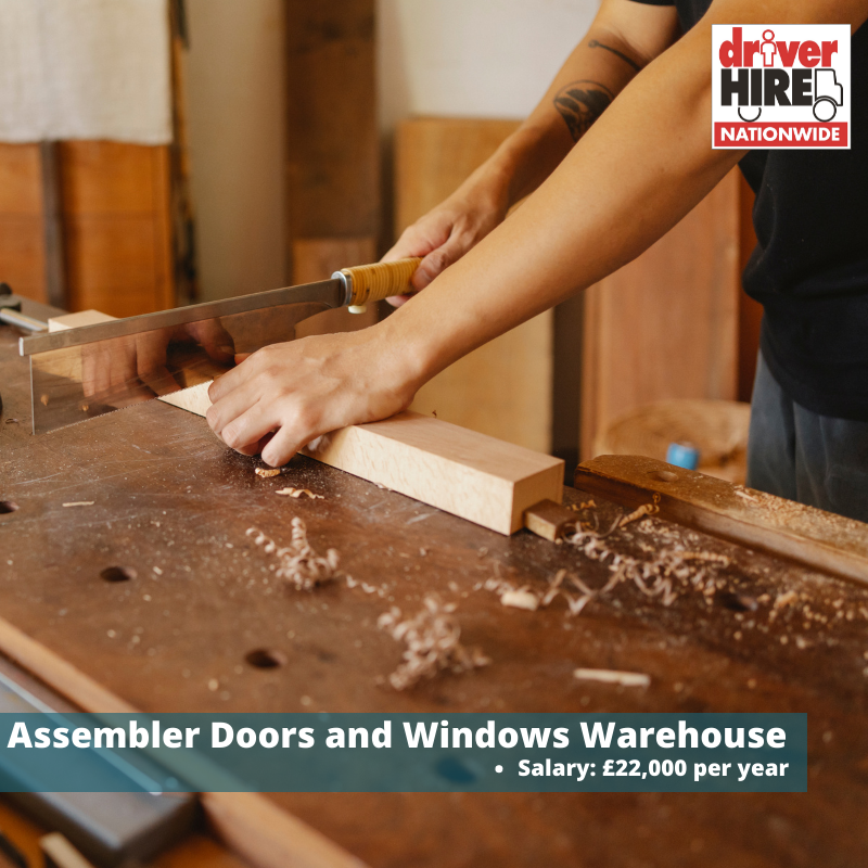 We are looking for assemblers for our client who is a national supplier of doors, windows and fittings to the construction industry. 

If you have previous experience working with hand tools then this is the role for you. Apply here: 

driverhire.co.uk/job/assembler-…

#EssexJobs