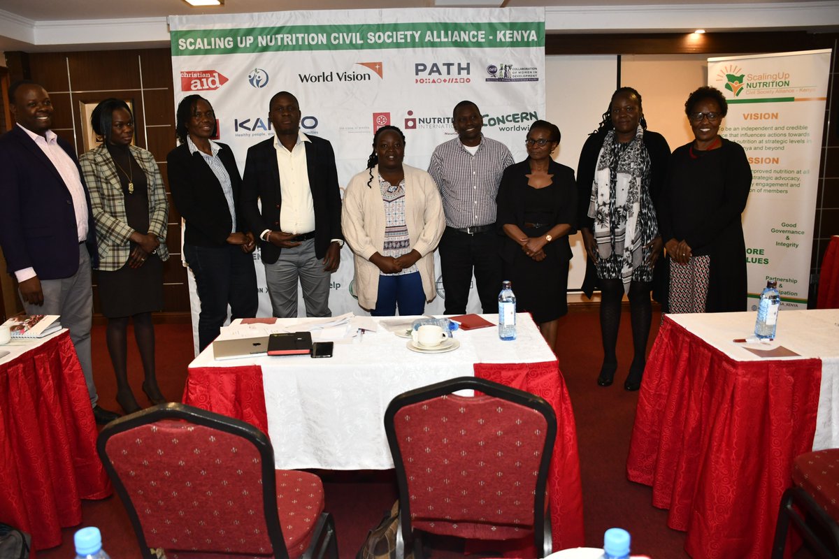 SUN_CSA_KENYA's tweet photo. Great leadership breeds prosperity. Today we elected team 2 guide SUN CSA 2 new heights. Join me in congratulating the team led by @NutritionIntl as chair @Cwid4Cwid @GAINAlliance_KE @ConcernKenya @Amref_Kenya @ACFinKenya @WorldVisionKE @DSWKenya @foodforhungryFH @feedthechildren https://t.co/5UdW9smXAs