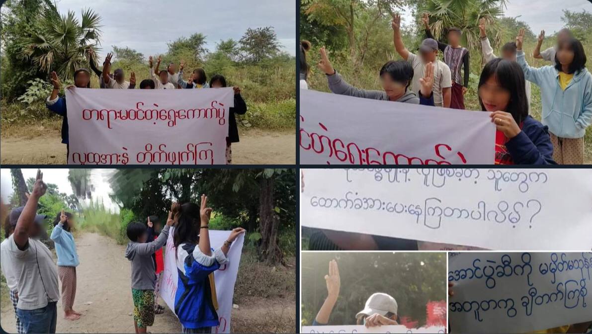 wine222021's tweet photo. Pro-democracy residents of Kale marched once again and demonstrated a persistent protest to overthrow military regime today.  #EndImpunity  #2022Nov28Coup  #WhatsHappeningInMyanmar https://t.co/O3IUSidaj7