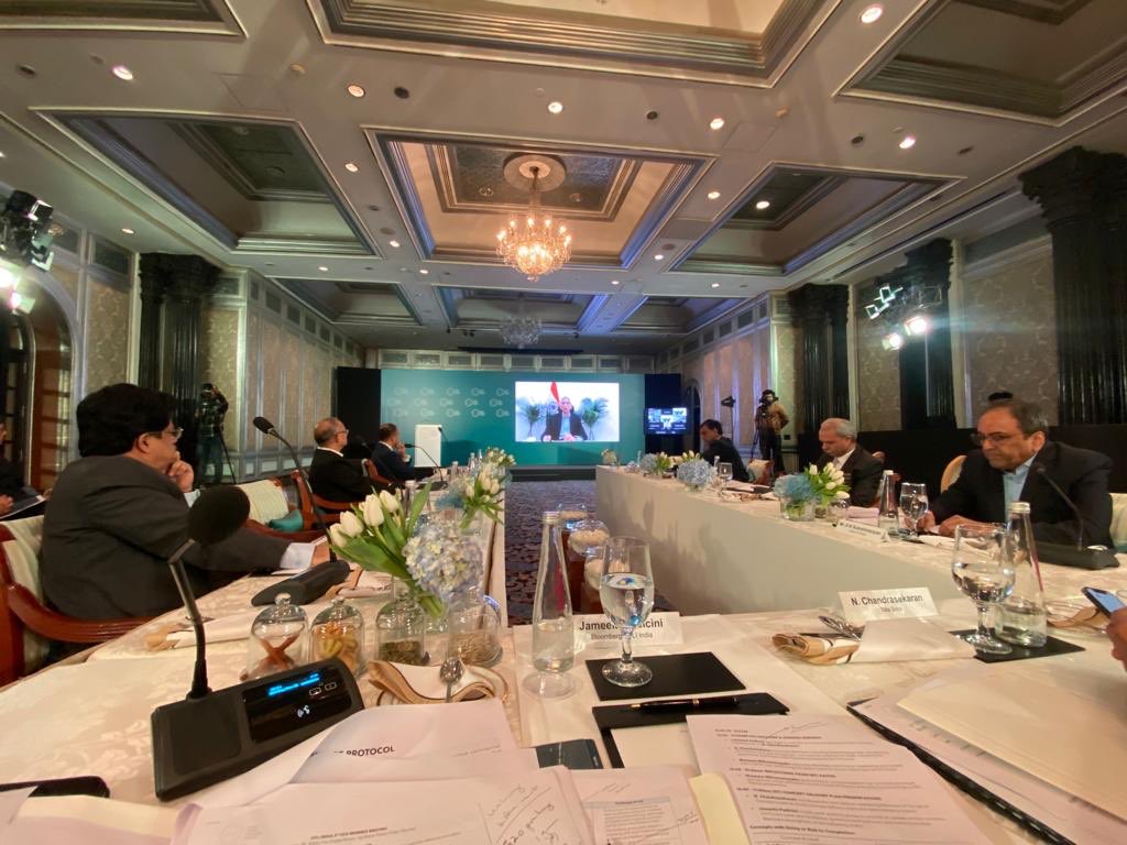 Very useful virtual discussion with CEOs on private climate financing and approaches to de-risk it - at the #CFLI meeting this morning. @NITIAayog