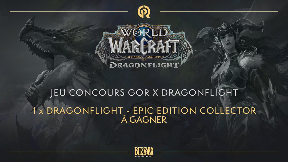 Game of Rôles (@gofroles) on Twitter photo Vous avez aimé la session spéciale #DragonFlight de GOR ? Nous aussi !
Et pour célébrer la sortie de l'extension, nous mettons en jeu 1 Epic Edition Collector Set.
Pour participer, rien de plus simple, RT ce tweet et follow <a href="/Gofroles/">Game of Rôles</a> et <a href="/Warcraft_FR/">Warcraft FR</a>
TAS le 13/12/2022 Vous avez aimé la session spéciale #DragonFlight de GOR ? Nous aussi !
Et pour célébrer la sortie de l'extension, nous mettons en jeu 1 Epic Edition Collector Set.
Pour participer, rien de plus simple, RT ce tweet et follow <a href="/Gofroles/">Game of Rôles</a> et <a href="/Warcraft_FR/">Warcraft FR</a>
TAS le 13/12/2022