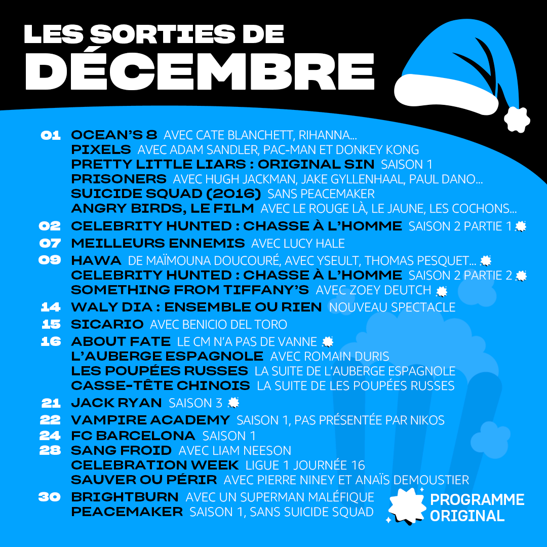 PrimeVideoFR's tweet photo. Avec nous les cadeaux c'est tous les jours.
Voici les #sortiesprimevideo du mois. https://t.co/vlOrORkZFu