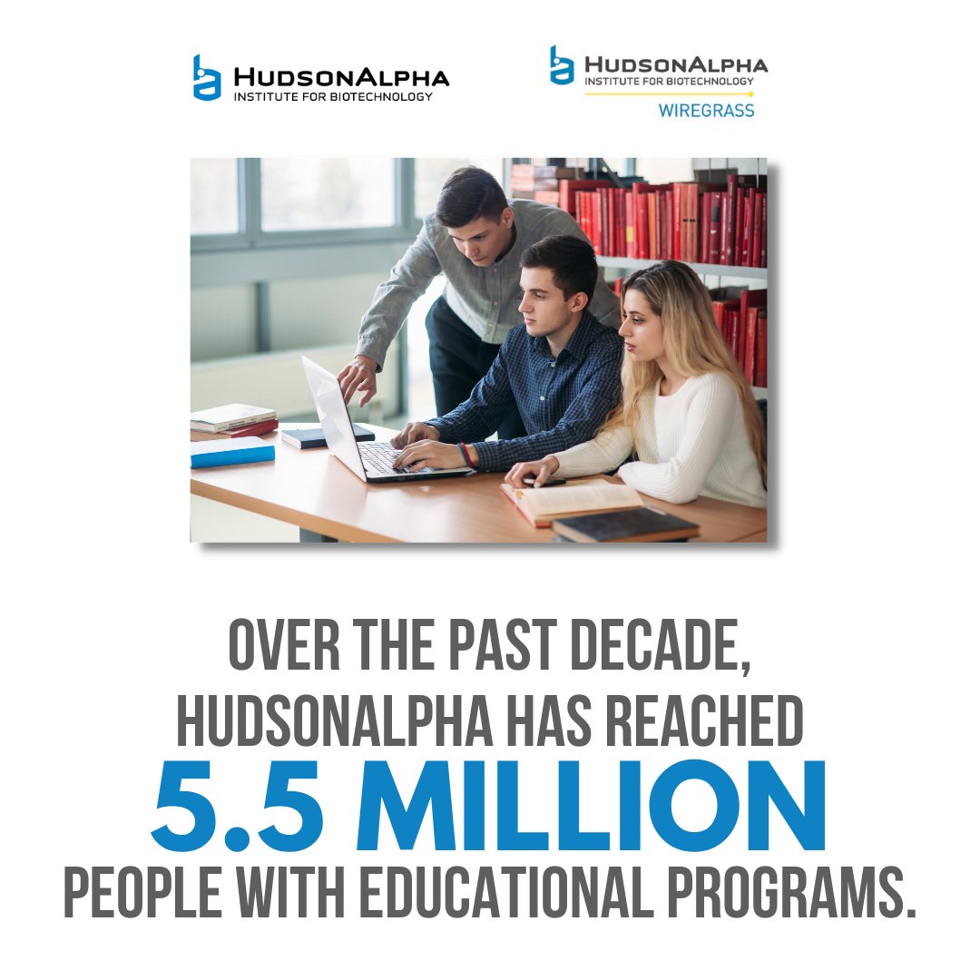 Over the past decade, <a href="/HAEdOutreach/">Educational Outreach</a> has reached 5.5 million people with educational programs, including camps, field trips, school visits, teacher training programs, and life-long learning programs✏️🔬🎒 

We hope to inspire more people through the HA Wiregrass Initiative!