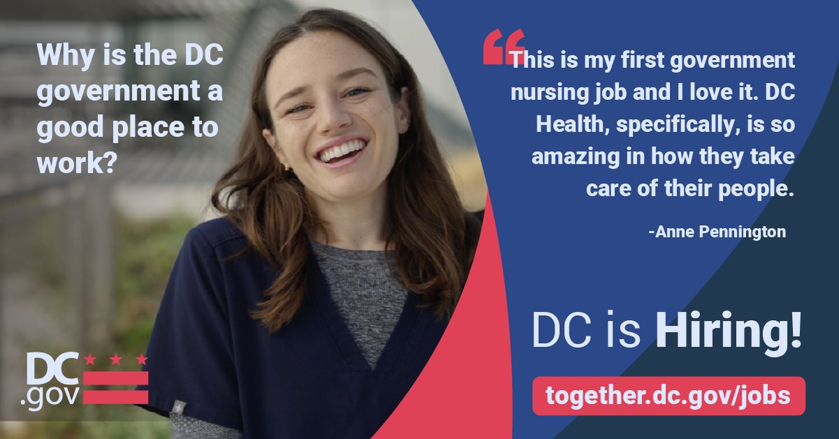Join the team and be a part of our extraordinary comeback! Visit our website and apply today: together.dc.gov/jobs