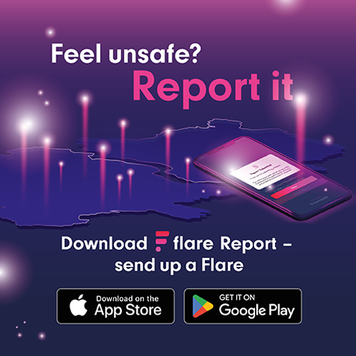 A new, free smartphone app – Flare Report – has been launched to help women and girls feel safer. We know not everyone wants to formally report catcalling, unwanted comments, touching or other forms of sexual harassment. Tell us anonymously via Flare. ow.ly/O7Zs50LN9Yt