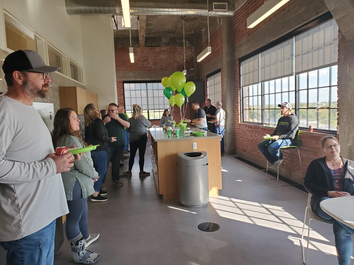 WeAreOlsson's tweet photo. You've seen the billboards and we've eaten the cake! Our offices across the country have celebrated our ad campaign by #EngineeringPossibilities https://t.co/AJ5585VPP8