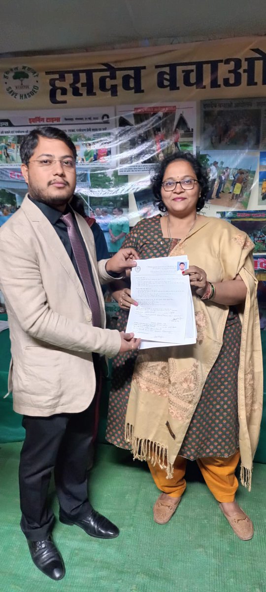On the 200th day of our protest 4 of our members have pledged for body donation and I also pledged for eye donation. Let's contribute to society in any manner we can #savehasdeo