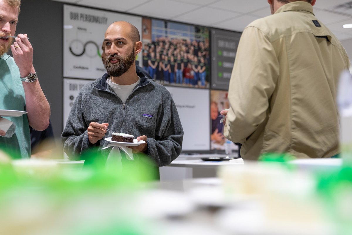 WeAreOlsson's tweet photo. You've seen the billboards and we've eaten the cake! Our offices across the country have celebrated our ad campaign by #EngineeringPossibilities https://t.co/AJ5585VPP8