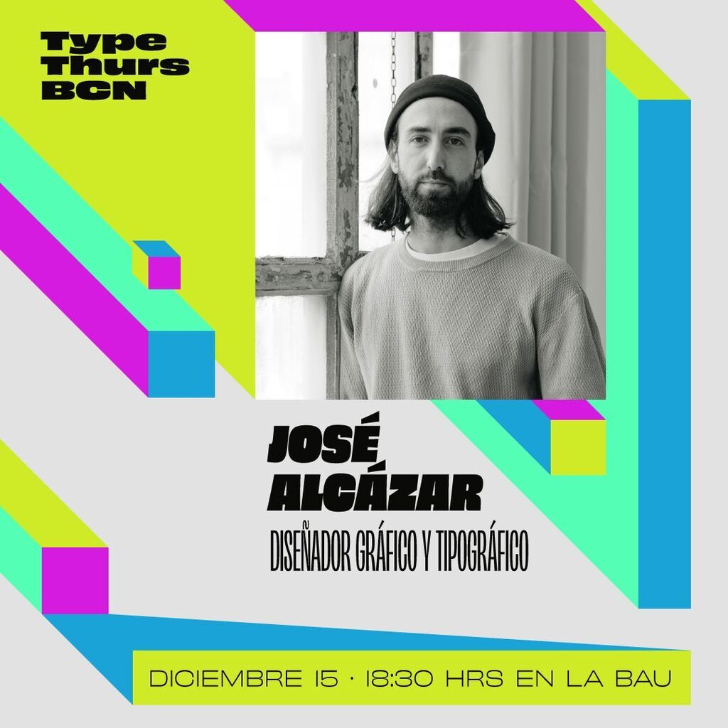 TypeThursdayBCN's tweet image. José Alcázar @jose.alcazar es un diseñador gráfico y de tipografía afincado en Barcelona. Le gusta observar la tipografía como una herramienta de cambio, muchas veces condicionada por contextos de diversos ámbitos como cultural, histórico o social. Lo qu… instagr.am/p/ClgyEEkKDra/