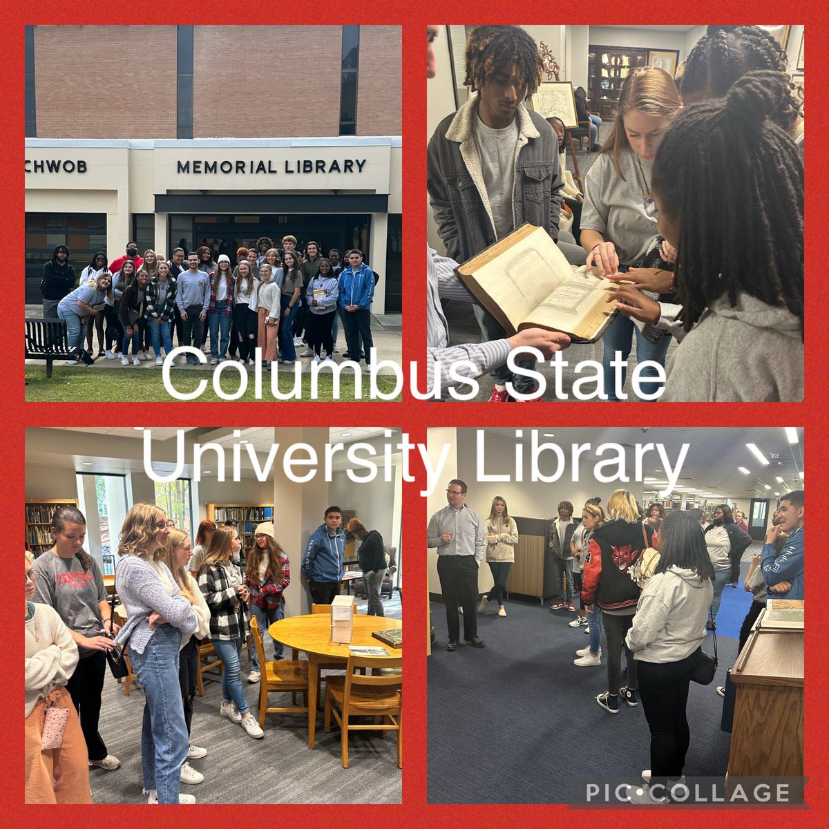 CHS_CFAlibrary's tweet photo. The Red Devil Book Club had the opportunity to visit the Phenix City Russell County Library and Columbus State University Library. Students learned about all the amazing services offered and toured the facilities. https://t.co/j5CeQFtN8n