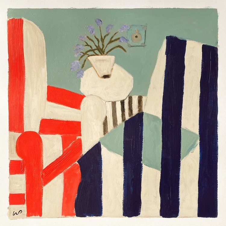 Artiste | Artiste originaire de Brooklyn, Wayne Pate peint ce que l'on pourrait appeler des "natures mortes" avec une approche résolument graphique combinant motifs, antiquités et objets. 
-
#art #artist #artiste #waynepate #peinture #painting #artcontemporain #contemporaryart