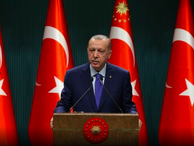 trtworld's tweet photo. Turkish President Erdogan after cabinet meeting in Ankara:

- Organization of Turkic States has become one of the most important international structures of the world
- Most important development in the summit is the admission of TRNC as observer member to the bloc https://t.co/blpRStUJTP