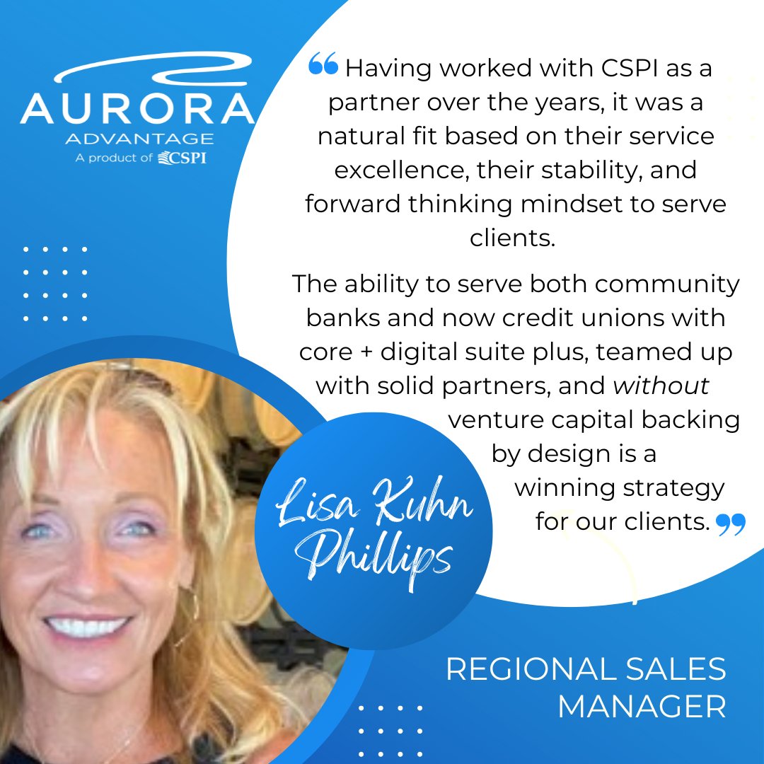 See why <a href="/LisaKuhnPhilips/">Lisa Kuhn Phillips</a> is excited to join the <a href="/CSPIAurora/">Computer Service Professionals, Inc.</a> team!
