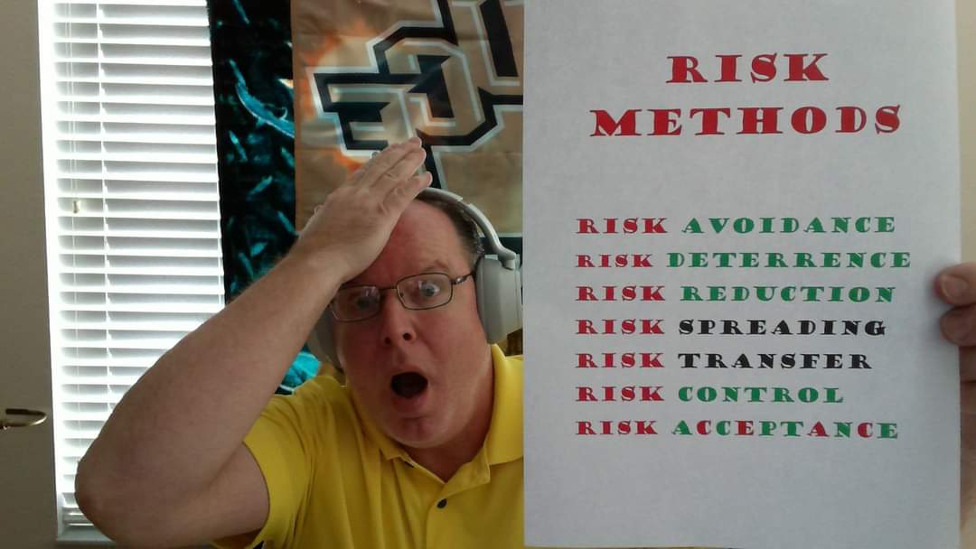 SecurityExpert_'s tweet image. The #Study of the #PossibilityOfOccurrence is known as the #ProbabilityofRISK. 

Consult with Me! #TheWorstCriminologist (#Safety-#SecurityExpert &amp;amp; #FraudExaminer) 28 years experience #ManagementConsulting #ExpertWitness #Educator #Trainer 

#Nationwide &amp;amp; #Global