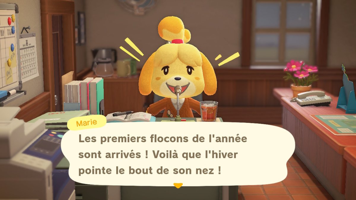 AnotherCastle85's tweet photo. Et elle est contente, l'autre en plus ! Y a pourtant pas de quoi se réjouir ! Tout ce blanc me fout le cafard rien qu'à y penser !!! #AnimalCrossing #ACNH #animalcrossing #nintendo #NintendoSwitch #winter #soon #winteriscoming #white #horrific #sadness #geek #anothercastle https://t.co/Z7zAMthwyq