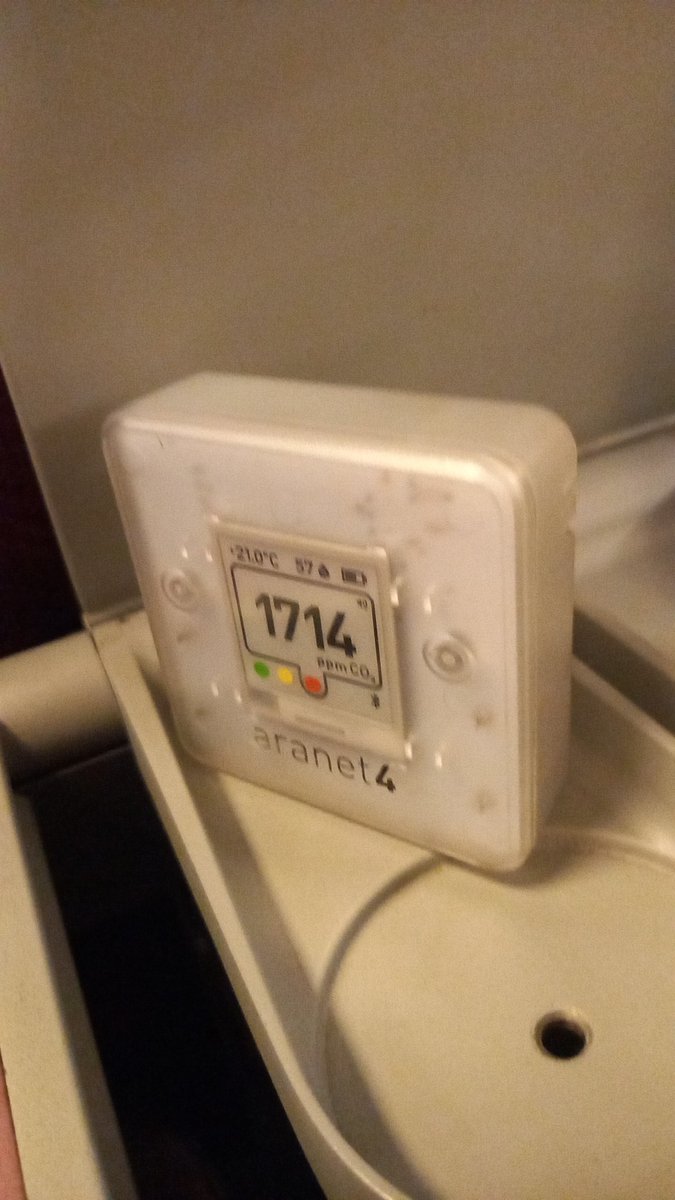 Cc <a href="/SNCFVoyageurs/">SNCF Voyageurs</a> 
<a href="/TGVINOUI/">TGV INOUI</a> 

Cela vous parle?
"Actions correctives urgentes" si #CO2 >1500ppm

=MODIFIER LES MOYENS TECHNIQUES DE VENTILATION !!!!