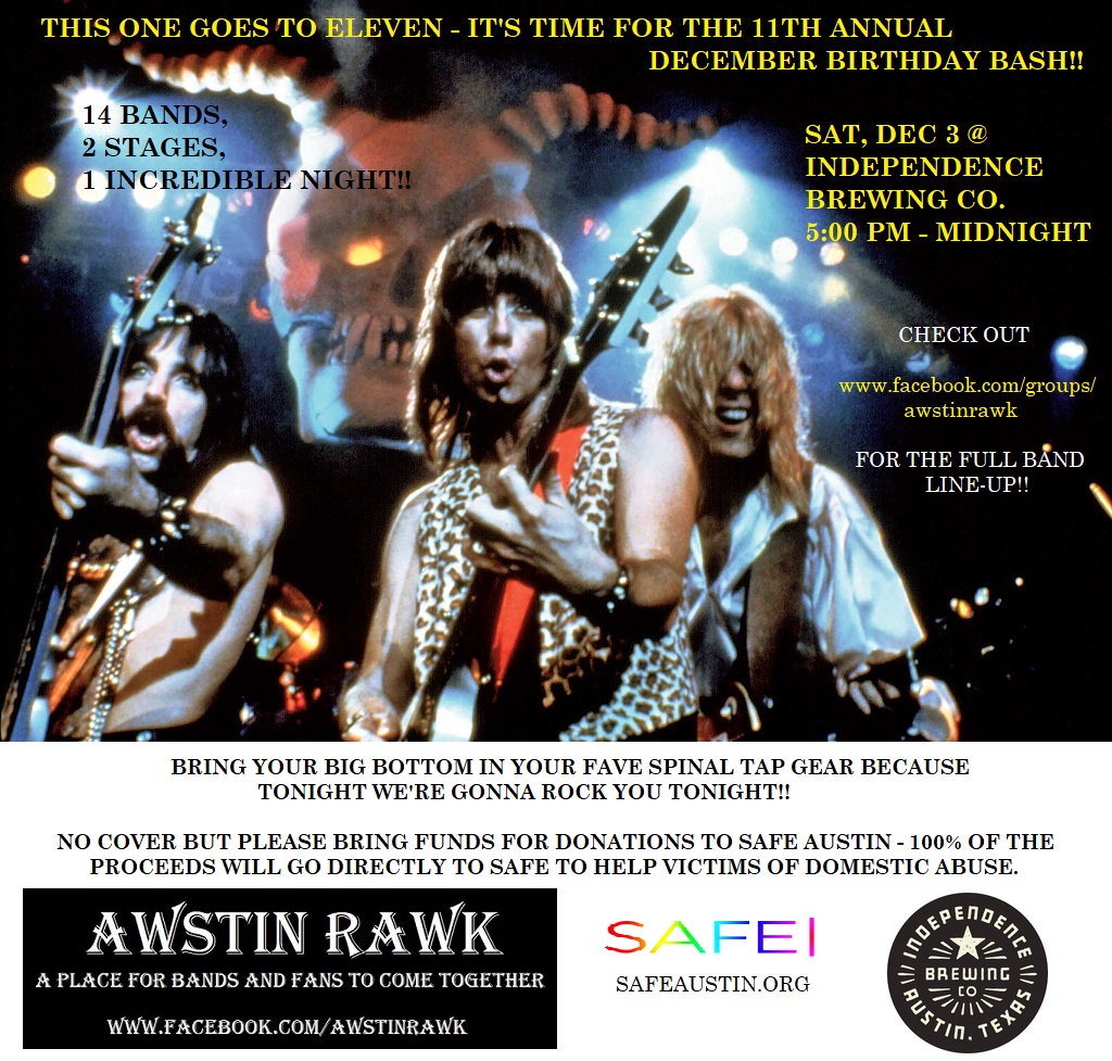 If you're free this Saturday...
<a href="/MJMcKean/">Michael McKean</a> <a href="/theharryshearer/">Harry Shearer</a> <a href="/NikkiSixx/">📷</a> <a href="/OzzyOsbourne/">Ozzy Osbourne</a> #decemberbirthdays #awstinrawk