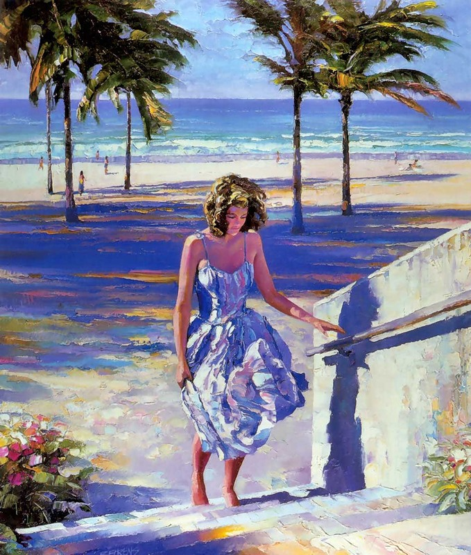 🎨American painter Howard Behrens (August 20, 1933 - April 14, 2014) - the world's most renowned palette knife artist.