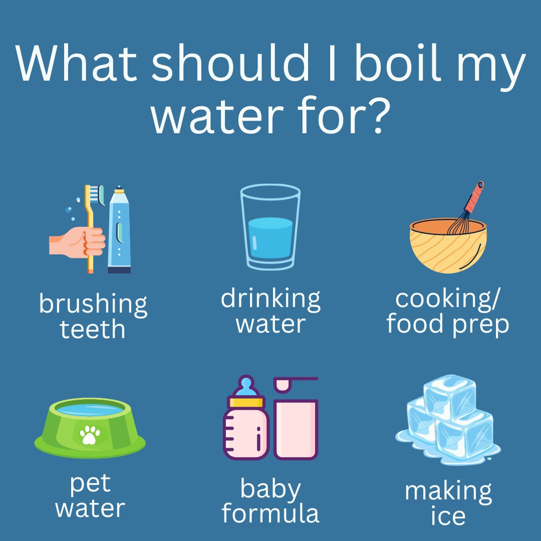 TCEQ's tweet image. The City of Houston remains under a boil water notice. Here’s a quick reminder and some tips on what to do. To learn more about boil water notices, visit bit.ly/3OFIrDq #boilwaternotice #boilwateradvisory