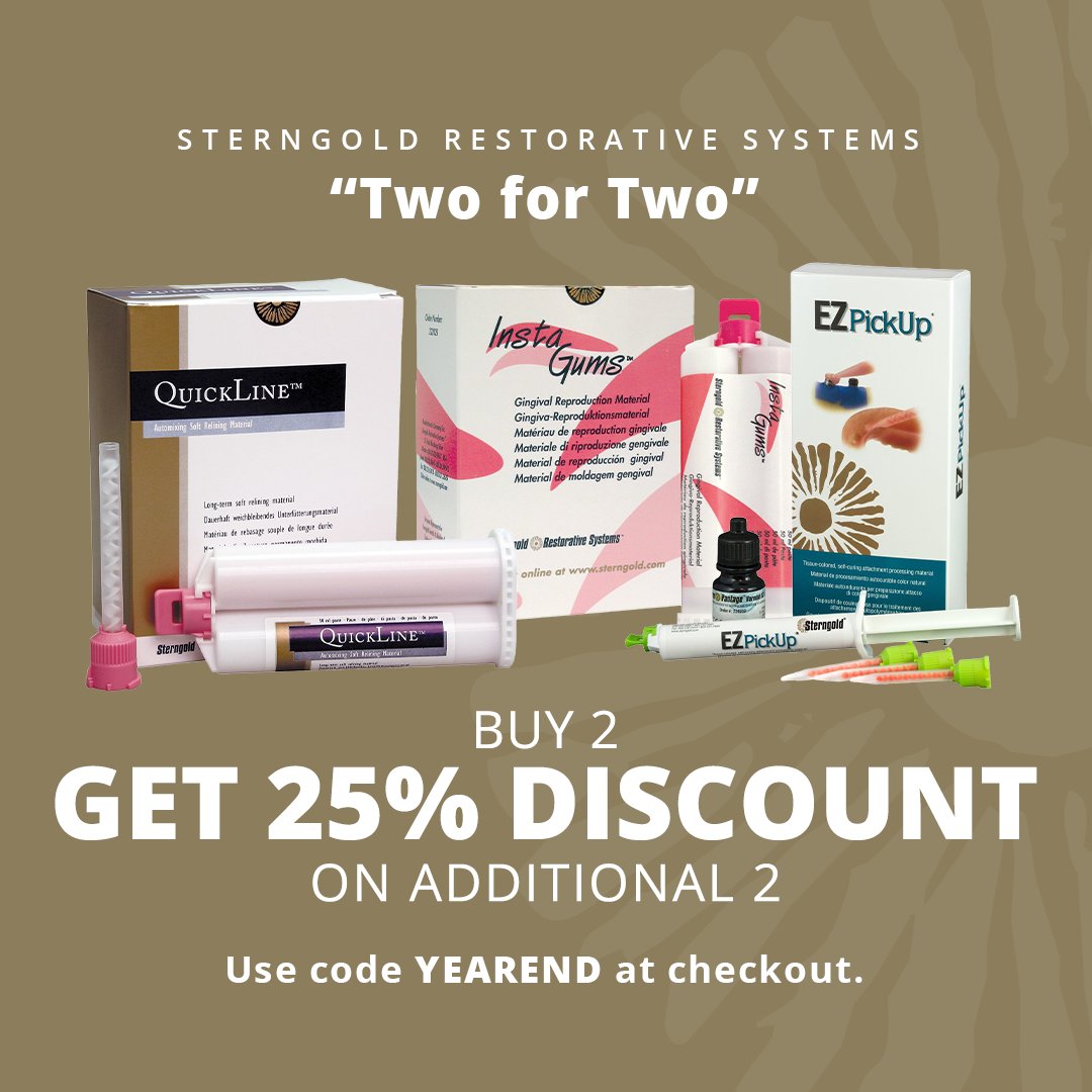 SterngoldLLC's tweet photo. It's Cyber Monday!  Be the smart one 🤓 Catch our online deals for EZPickUp, Instatemp Max, SV Putty, SV Light Body, SV Monophase, QuickLine, TempoLok NE, and InstaGums.  Even the Custom Tray and Base Plate! Snag them today! #CyberMonday #DentalSupplies https://t.co/YkeRQPbVxo https://t.co/NqM7kXGPZu