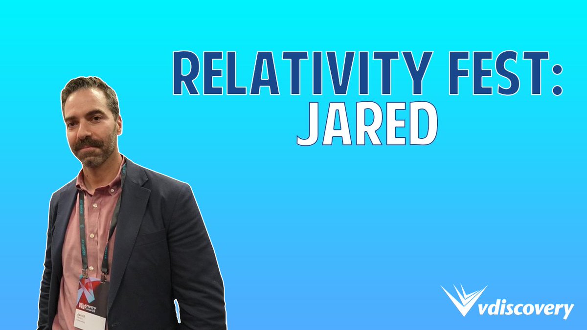 vdiscovery's tweet photo. Check out our latest video where Jared shares some success stories that clients have had with VECA.

https://t.co/G4QsmFMdIZ

#relativityfest #festflashback #ediscovery #legaltech #legaltechnology #litigationsupport https://t.co/TCqU3J1dTR