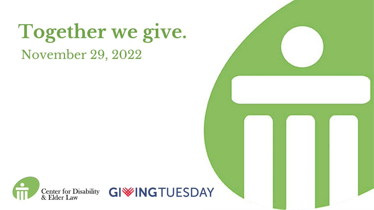 Don’t forget CDEL this #GivingTuesday!

Giving Tuesday is tomorrow! Come together with CDEL and join us in celebration of all we have accomplished this year for our clients because of supporters like you.  

Support CDEL today: cdelaw.org/giving-tuesday…