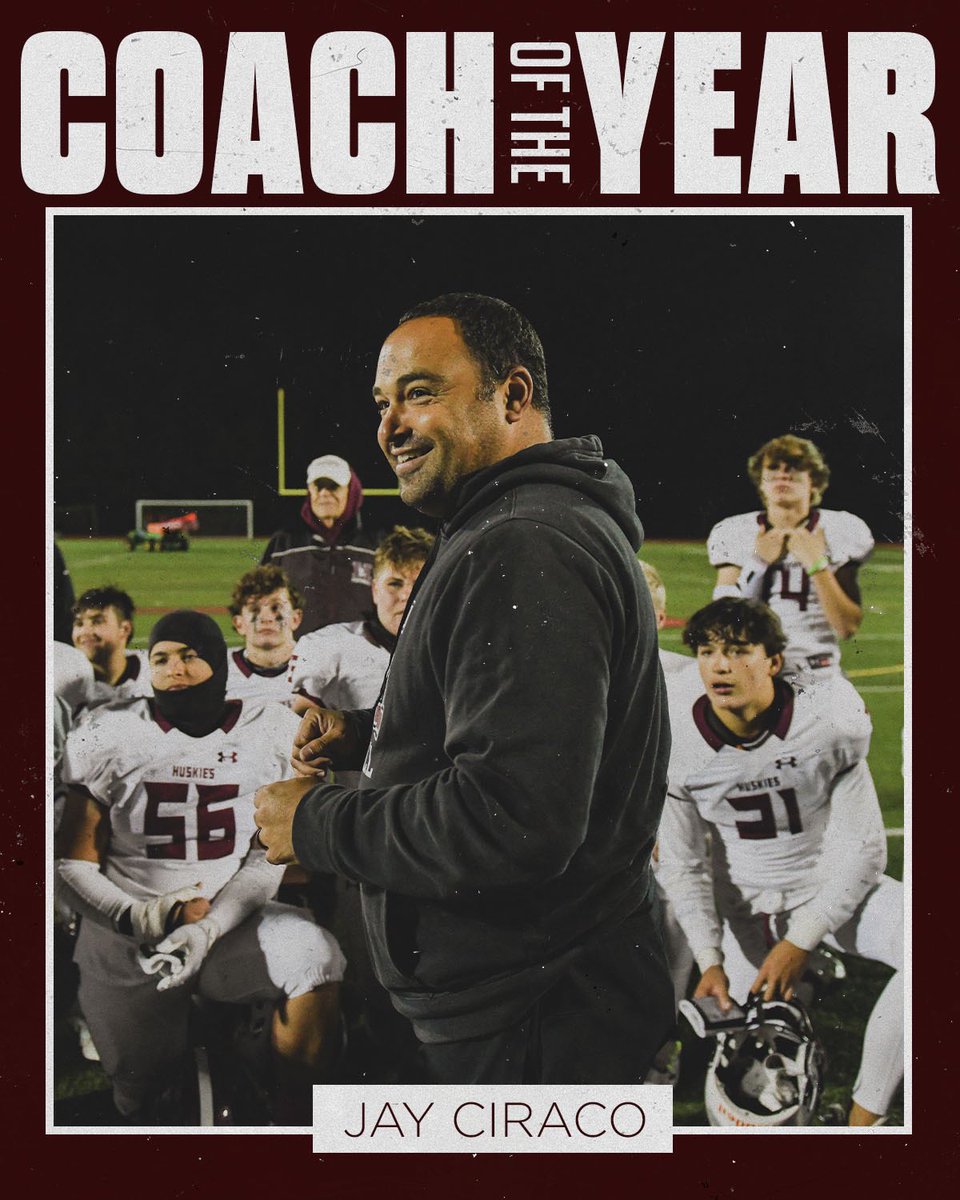 This is a product of the players buying in from the start, a great group of supportive parents, and a coaching staff that puts in a ton of work behind the scenes. Coach Greenberg, Rabadi, Rinello, Santamaria, and Fish. Class A League Coaches of the Year. #HuskyCountry #BigAl72