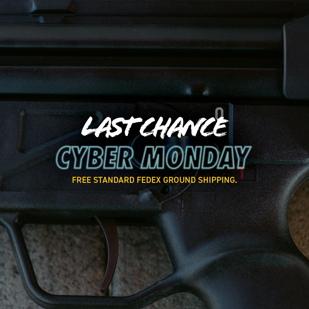 Today only, get $40 off our new MP5 Replacement Trigger + it's your last chance to enjoy the final day of our free shipping offer! . Visit us online to take advantage of this opportunity 👀 . . #TimneyTriggers #CyberMonday #freeshipping #MP5