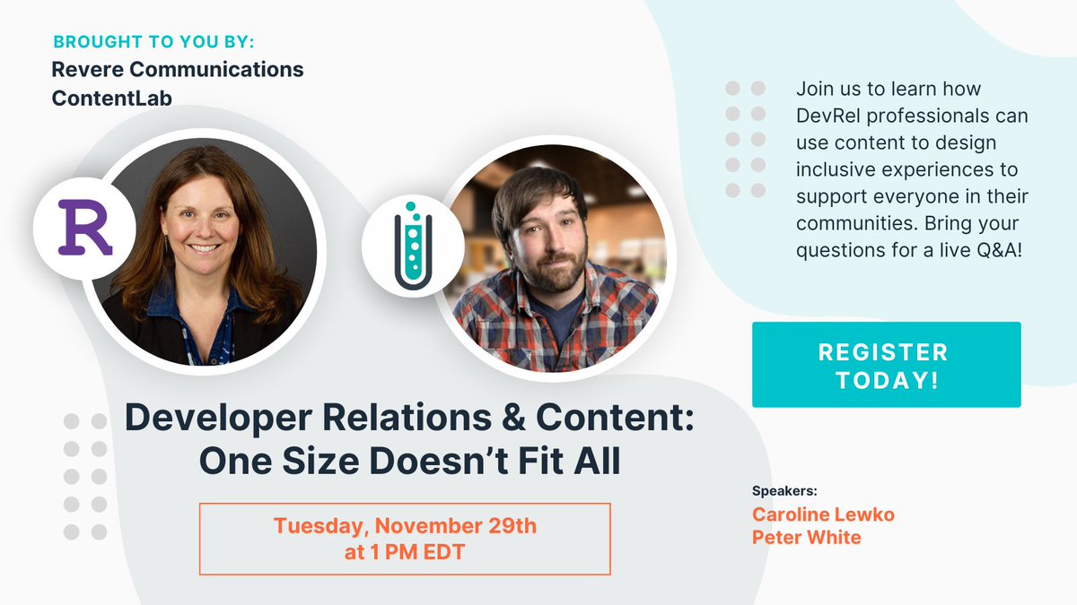 ⚡ We go live tomorrow! Have you saved your seat yet? ⚡ Webinar: Developer Relations and Content: One Size Doesn’t Fit All. 👉 Register here: bit.ly/3Ulhlmy