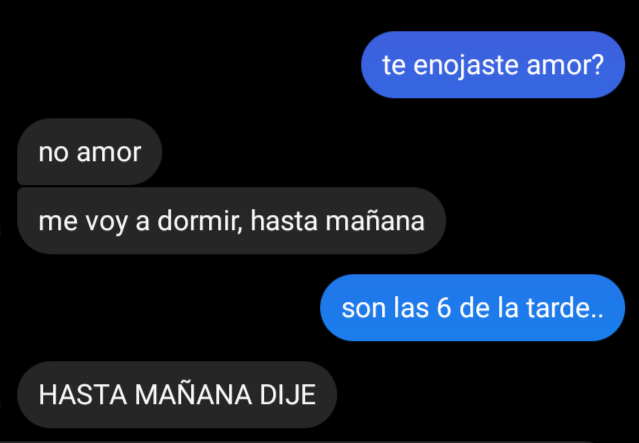 te enojaste amor