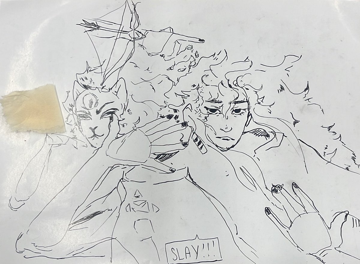 Quick doodle of Aster and Shyoko