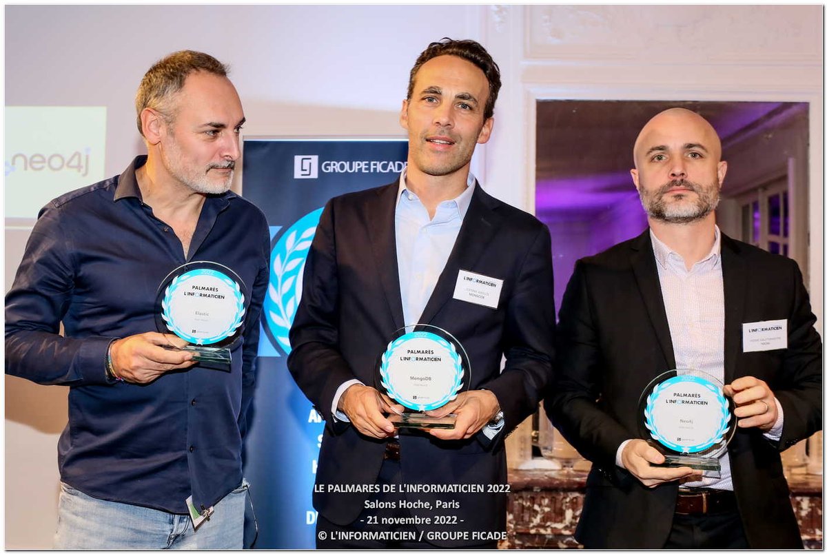 Nous sommes ravis d'avoir été récompensés par @l1nformaticien lors du Palmarès 2022 dans la catégorie SGBD NOSQL <a href="/halftep/">Pierre Halftermeyer</a> 

okt.to/CmzMkH#

#neo4j <a href="/neo4j/">Neo4j</a> #graphdatabase
