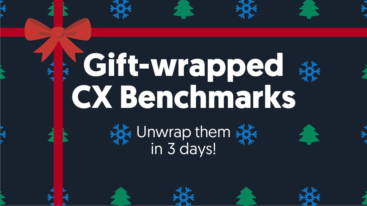 The countdown to Christmas just got a lot more exciting! 👀🎁

Check back in the coming days for more information on our Christmas gift to you! 

#CX #ChristmasCountdown #CXStrategy #ROI