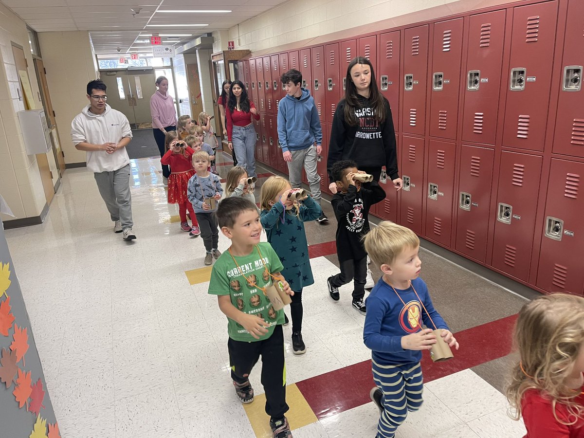 NCHSPreschool's tweet photo. Jungle animal scavenger hunt with our binoculars through the hallway #jungleweek @NCHSOFFICIAL @NCHSRedhawksCTE #partnersingrowth https://t.co/I8NJj5gDiy
