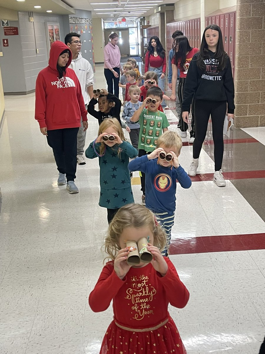 NCHSPreschool's tweet photo. Jungle animal scavenger hunt with our binoculars through the hallway #jungleweek @NCHSOFFICIAL @NCHSRedhawksCTE #partnersingrowth https://t.co/I8NJj5gDiy