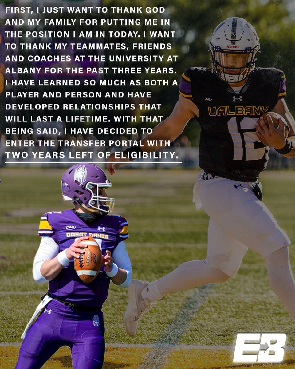 Thank you Albany✌️

Officially Entering the Transfer Portal with 2 years of Eligibility
