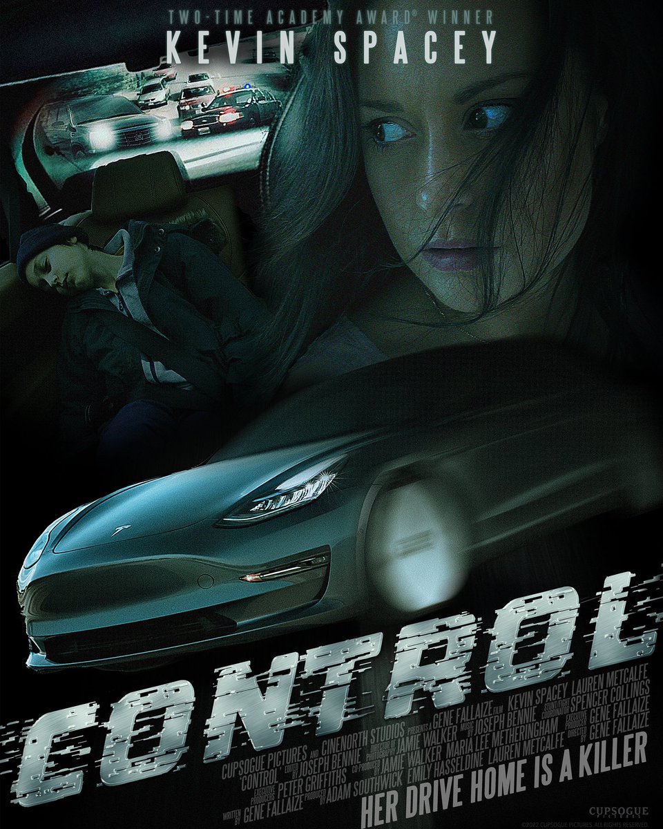 I’m thrilled to be directing ‘Control’ starring Kevin Spacey and Lauren Metcalfe.