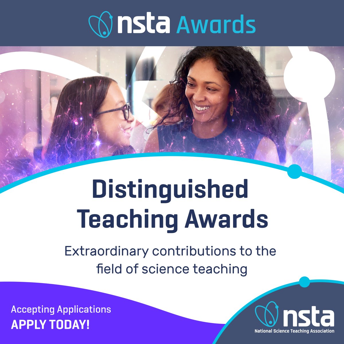 NSTA's tweet image. Know someone who has made extraordinary contributions to the field of #science teaching? Nominate them or apply yourself for a chance to earn $500 towards expenses to attend #NSTA’s National Conference!
Award Details: tinyurl.com/yckkrydb
#Teaching #STEM