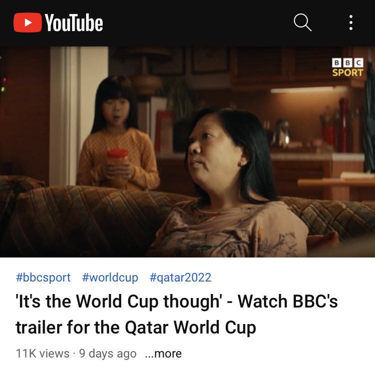 GameofTwElves's tweet photo. Hope you’re all enjoying the World Cup ⚽️ 

BBC started its first daily radio broadcasting in Marconi’s London studio 2LO on Nov 14, 1922.

100 years later…
Featuring on BBC Sport World Cup advert is the person behind ‘Game of Tw’Elves’.

Click to watch. 
https://t.co/iVePQc0SHq https://t.co/iK8U4eKSKv