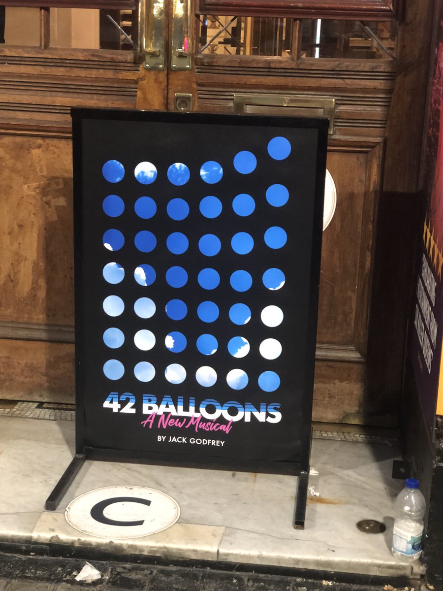 Well that was so enjoyable! A catchy  score from <a href="/jjgodfreyy/">Jack Godfrey</a> <a href="/42_balloons/">42 Balloons🎈</a>. With direction &amp; concert staging from <a href="/Ellie_Coote/">Ellie Coote</a>, and performances from a stellar cast including <a href="/Lauradawnpyatt/">Laura Dawn Pyatt</a> smashing it 👍 I’m certain this show has a big helium filled future! 🎈❤️#42_balloons