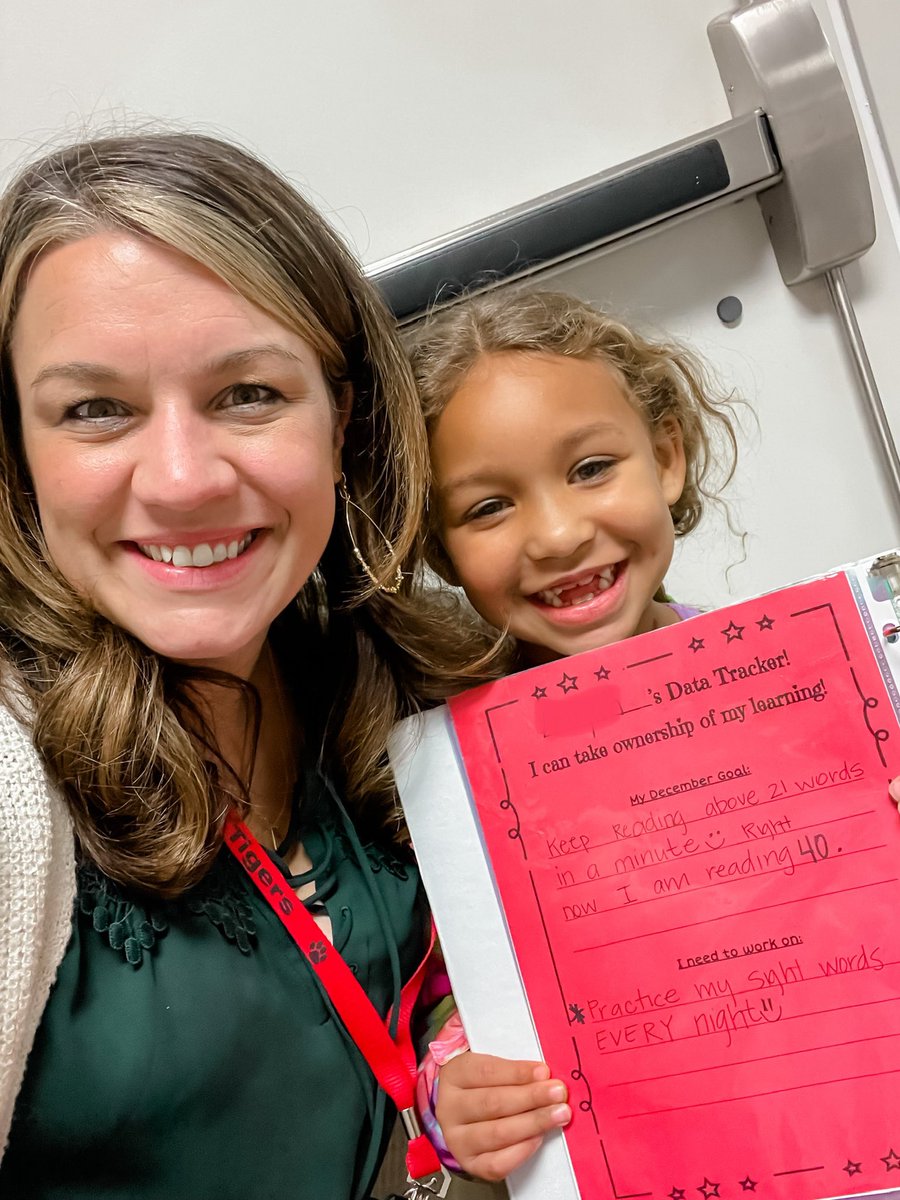 Today my principal and I have been meeting w/ every kid to review their data and encourage them on the mid-year upcoming assessment. When kids are aware of their data and have individualized, achievable goals - it makes a huge difference! #multiplyexcellence