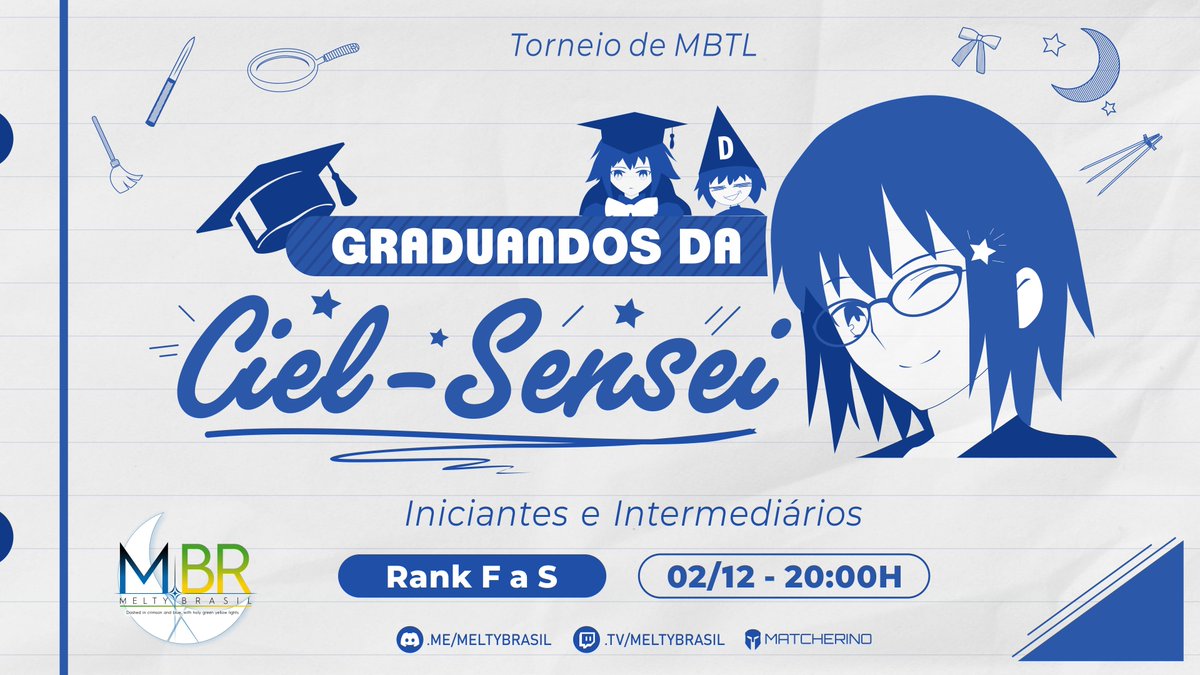 MeltyBrasil's tweet photo. Graduandos da Ciel-sensei 2
Voltamos com mais uma edição do nosso torneio para iniciantes e intermediários do rank F a S de Lumina
Nessa sexta 02/12, às 20h. Participe!

(https://t.co/TfmS2nUQF3)
Inscrição e regras:https://t.co/R2EkSo3lCj
Matcherino:https://t.co/4AB9QEIlei https://t.co/sktm2Axzlw