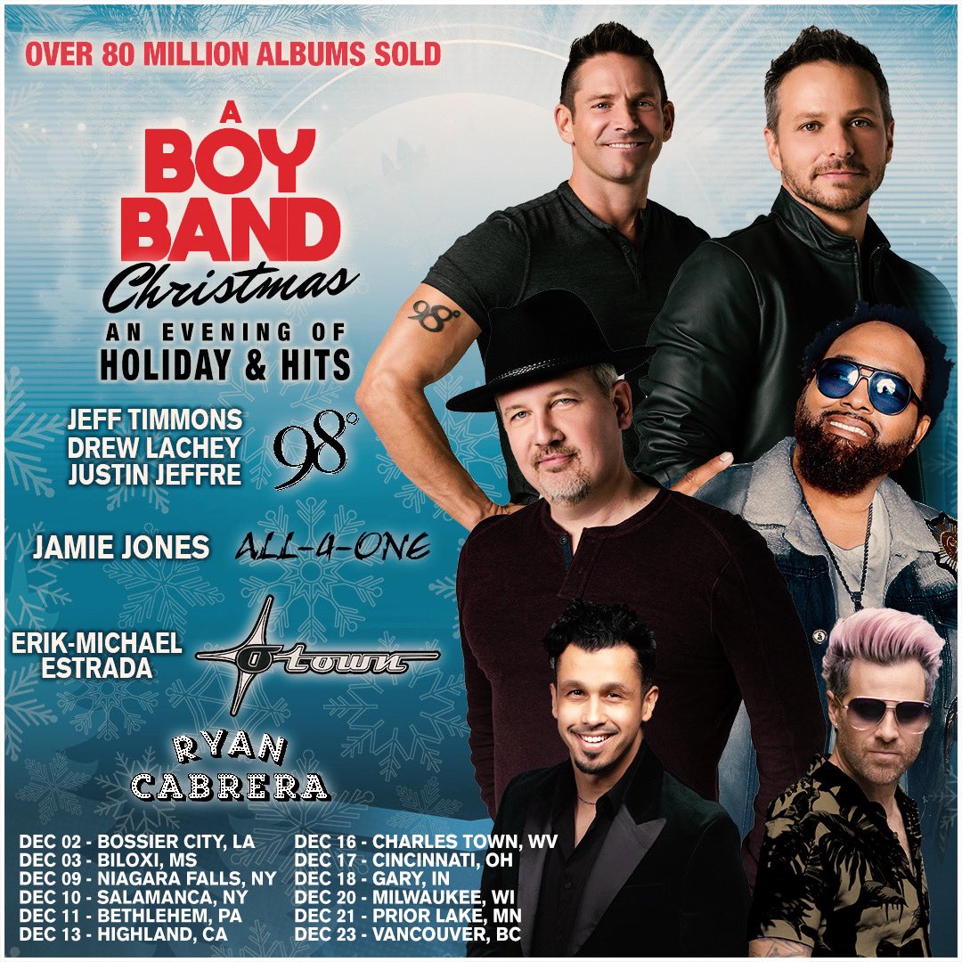 Shows start this weekend and are selling out fast! Tix and VIP here: aboybandchristmas.com
